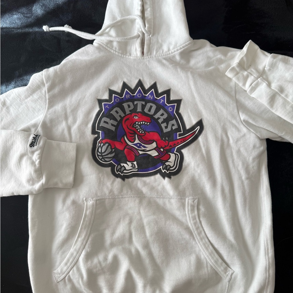 Mitchell & Ness White Toronto Raptors Hoodie